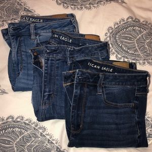 3 Pairs of American Eagle Jeans